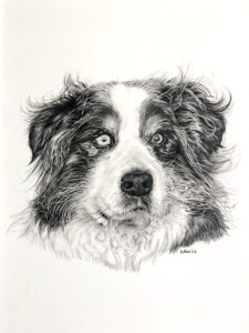 Esther Portretten hond 2 wit